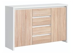 Ladekast Nolroma 103 (Wit + Sonoma eik)