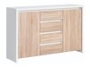 Ladekast Nolroma 103 (Wit + Sonoma eik)