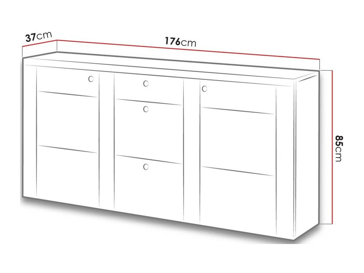 Kommode Salelbo 107 (Riviera egetræ)
