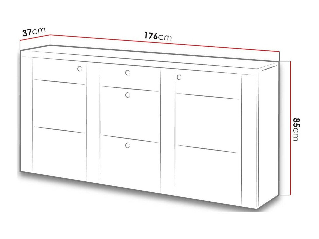 Kommode Salelbo 107 (Sibu-lærk + Trøffel egetræ)