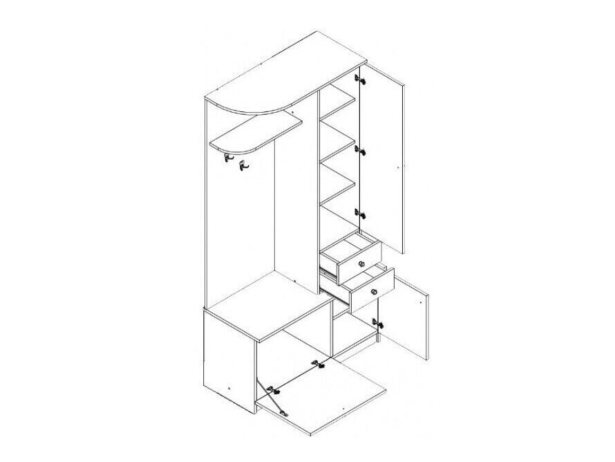 Gangmeubelset Murrieta 116 (Wit)