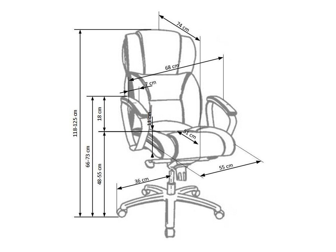 Bureaustoel Houston 595 (Zwart)