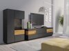 Wohnzimmer-Sets Livlore 109 (Matera grau + Wotan Eiche)