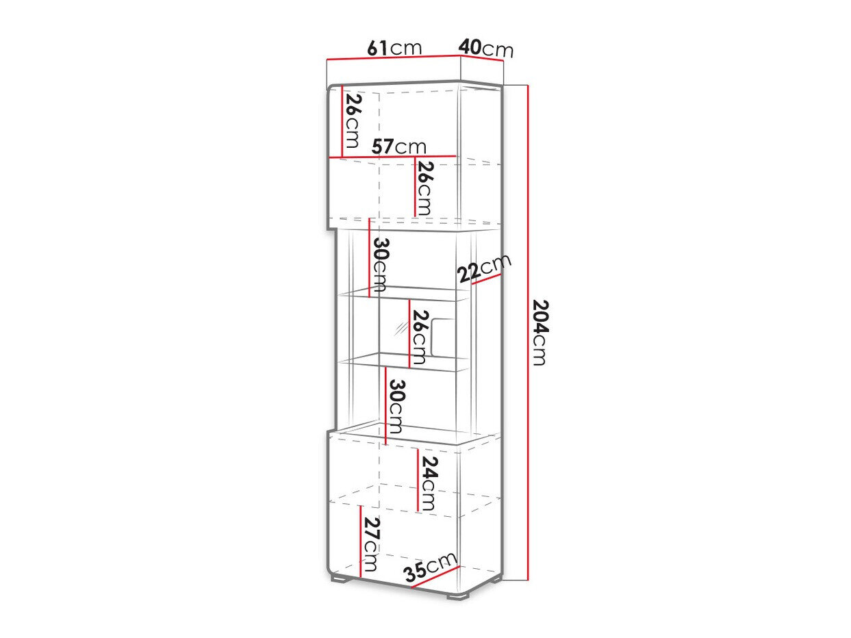 Reol Torsone 103 (Antracit + Gloss antracit + Grandson eg)