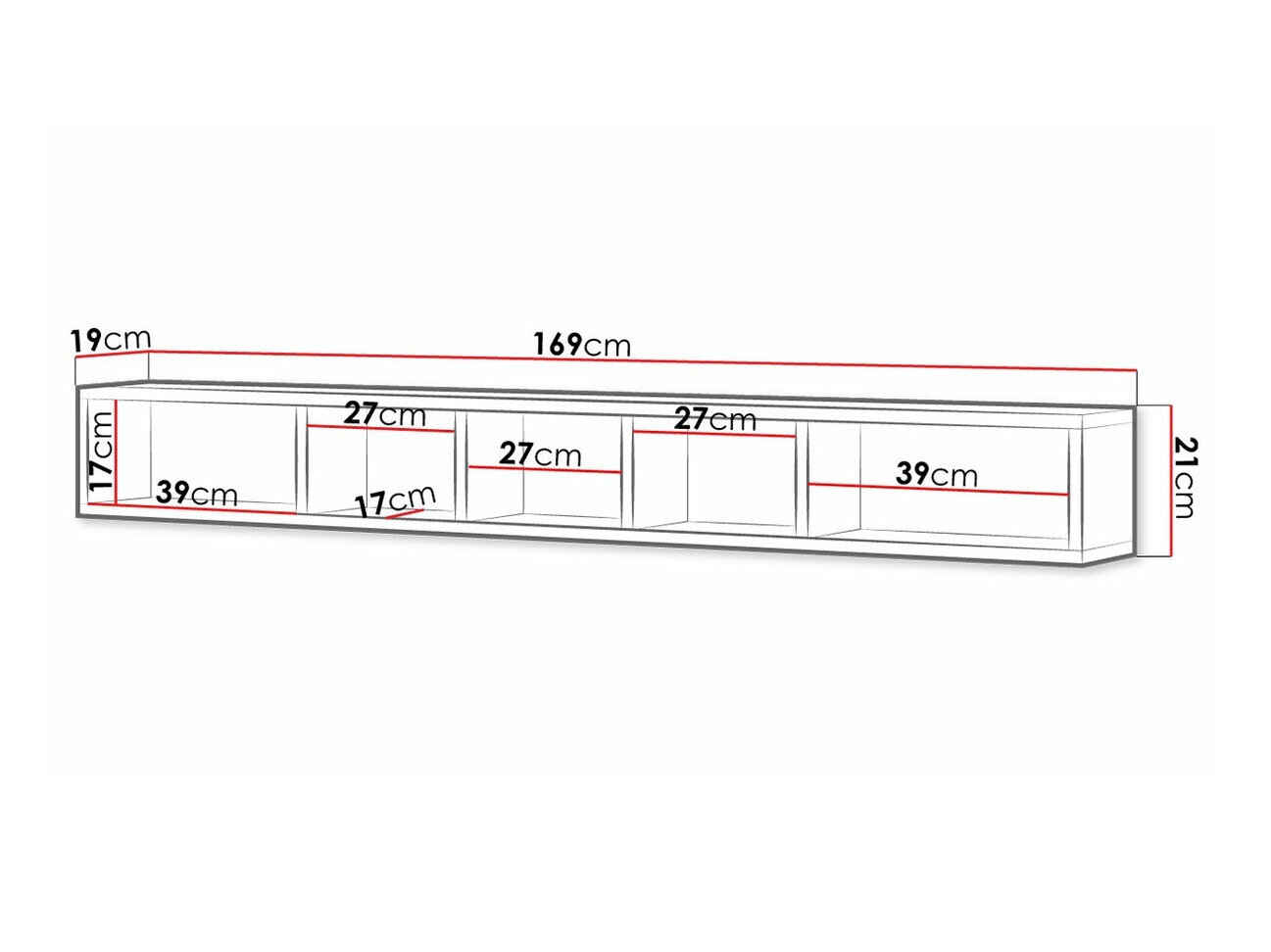 Vægreol Torsone 105 (Antracit + Grandson eg)