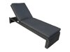 Loungestoel voor buiten Dallas 771 (Zwart + Grijs)