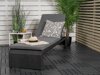 Loungestoel voor buiten Dallas 771 (Zwart + Grijs)