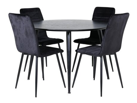 Valgomojo komplektas Dallas 2544 (Juoda)