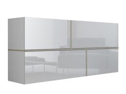Armario de pared Charlotte 100 (Blanco + Blanco brillante + Roble Sonoma)