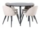 Eetkamerset Dallas 2545 (Beige + Zwart)