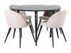 Eetkamerset Dallas 2545 (Beige + Zwart)
