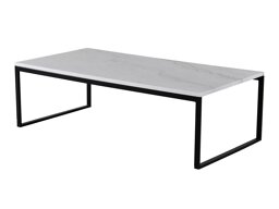 Salontafel Dallas 179 (Wit marmer + Zwart)