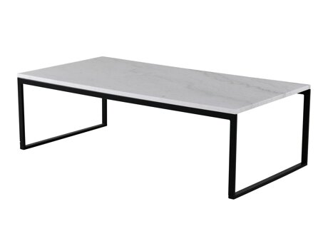 Salontafel Dallas 179 (Wit marmer + Zwart)