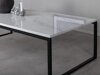Salontafel Dallas 179 (Wit marmer + Zwart)