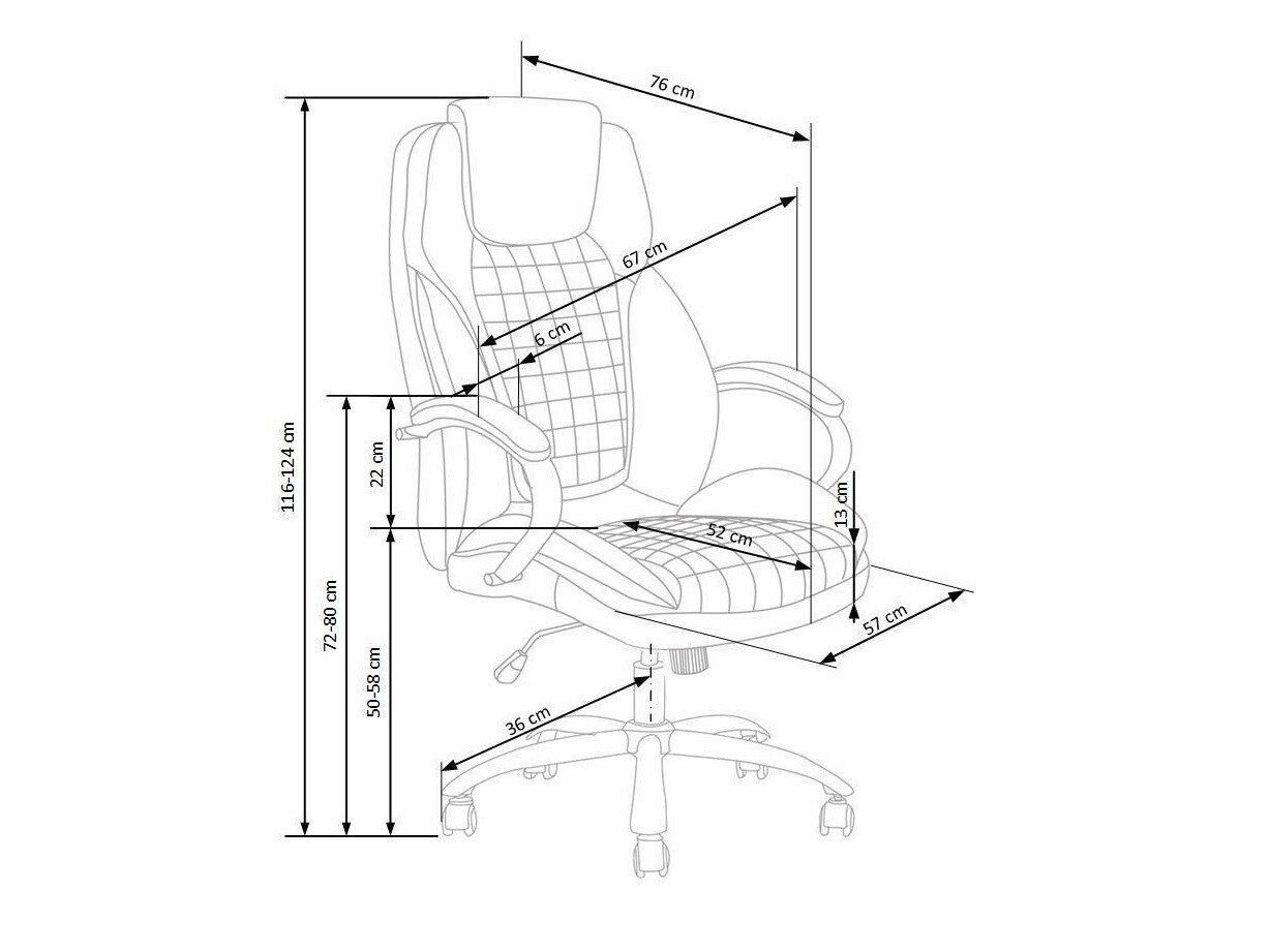 Kontorstol Houston 1387 (Sort)