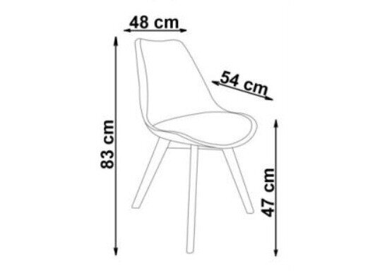 Stoel Houston 412 (Crème + Licht hout)