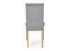 Stoel Houston 1216 (Lichtgrijs + Licht hout)