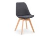 Stoel Houston 412 (Lichtgrijs + Licht hout)