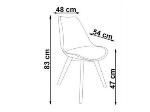 Stol Houston 412 (Mørkegrøn + Lyst træ)