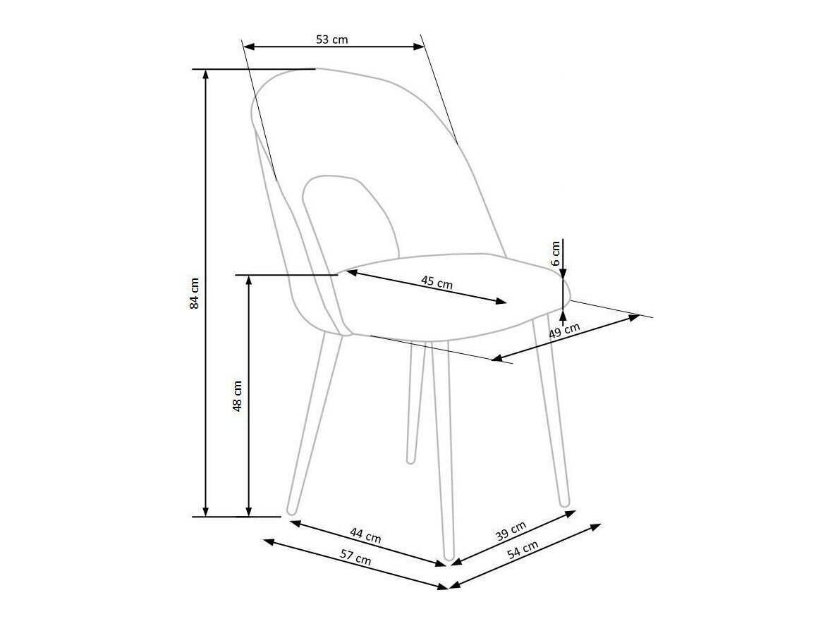 Stol Houston 960 (Grå + Sort)