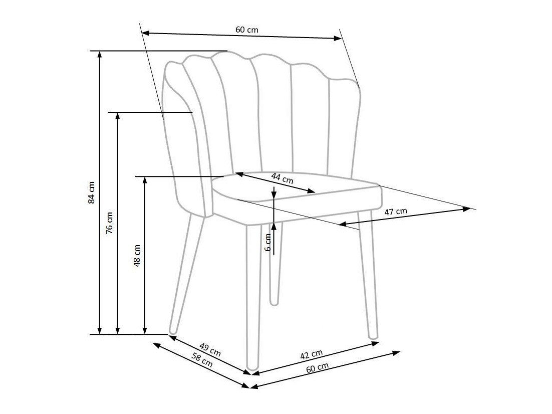 Stol Houston 975 (Grå + Sort)
