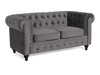 Chesterfield minkštų baldų komplektas Manor House Ophfenu 102 (Tamsi pilka)