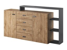 Komoda Lutiva 106 (Antracit + Ribbeck hrast)