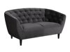 Chesterfield dīvāns Norsica 260 (Tumši pelēks)