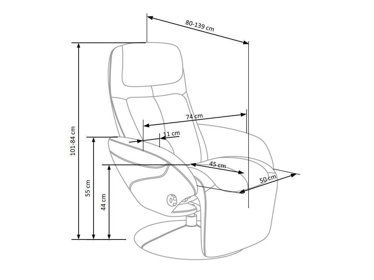Hvilestol Houston 492 (Sort)
