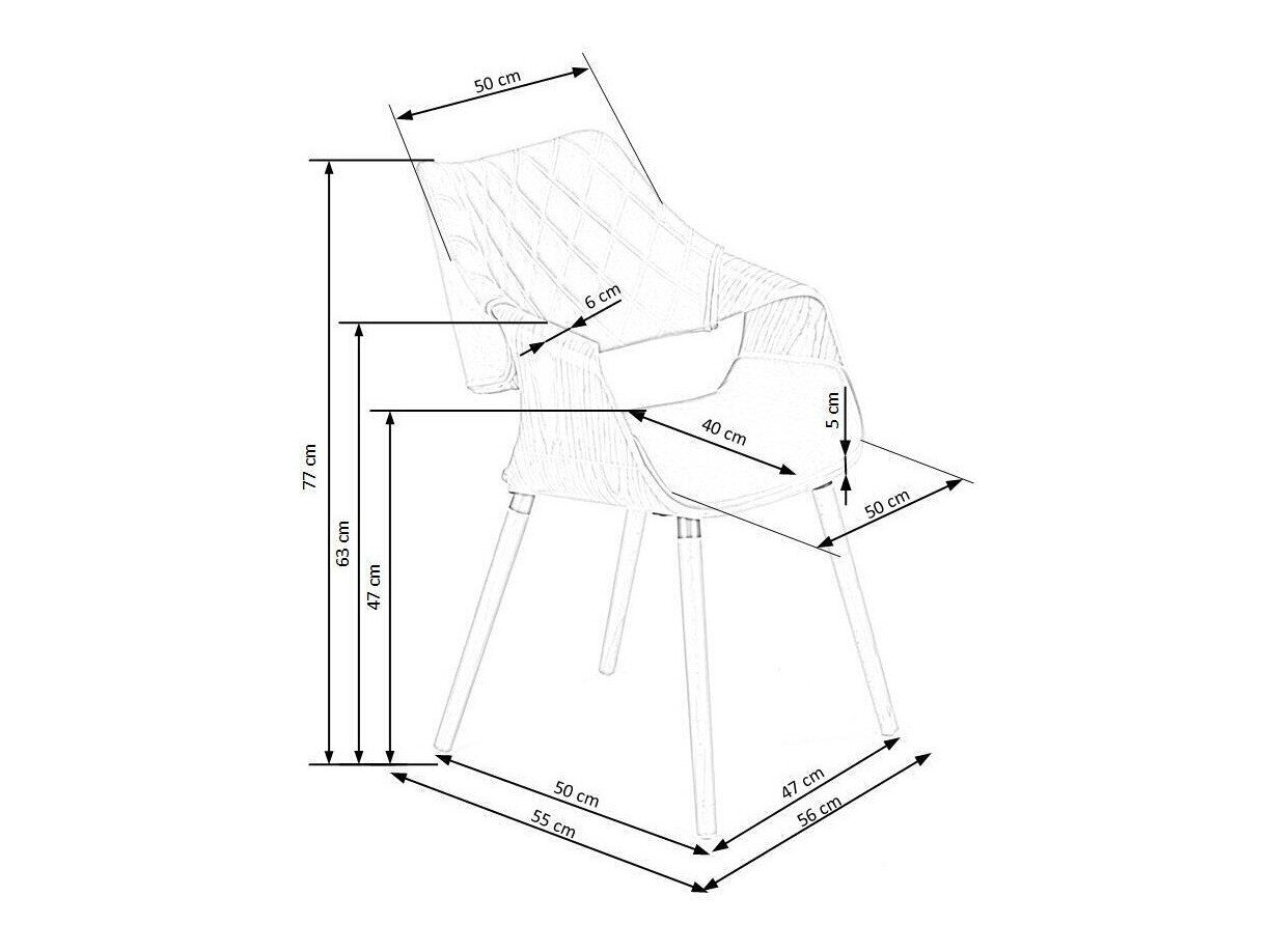 Stol Houston 720 (Nød + Sort)