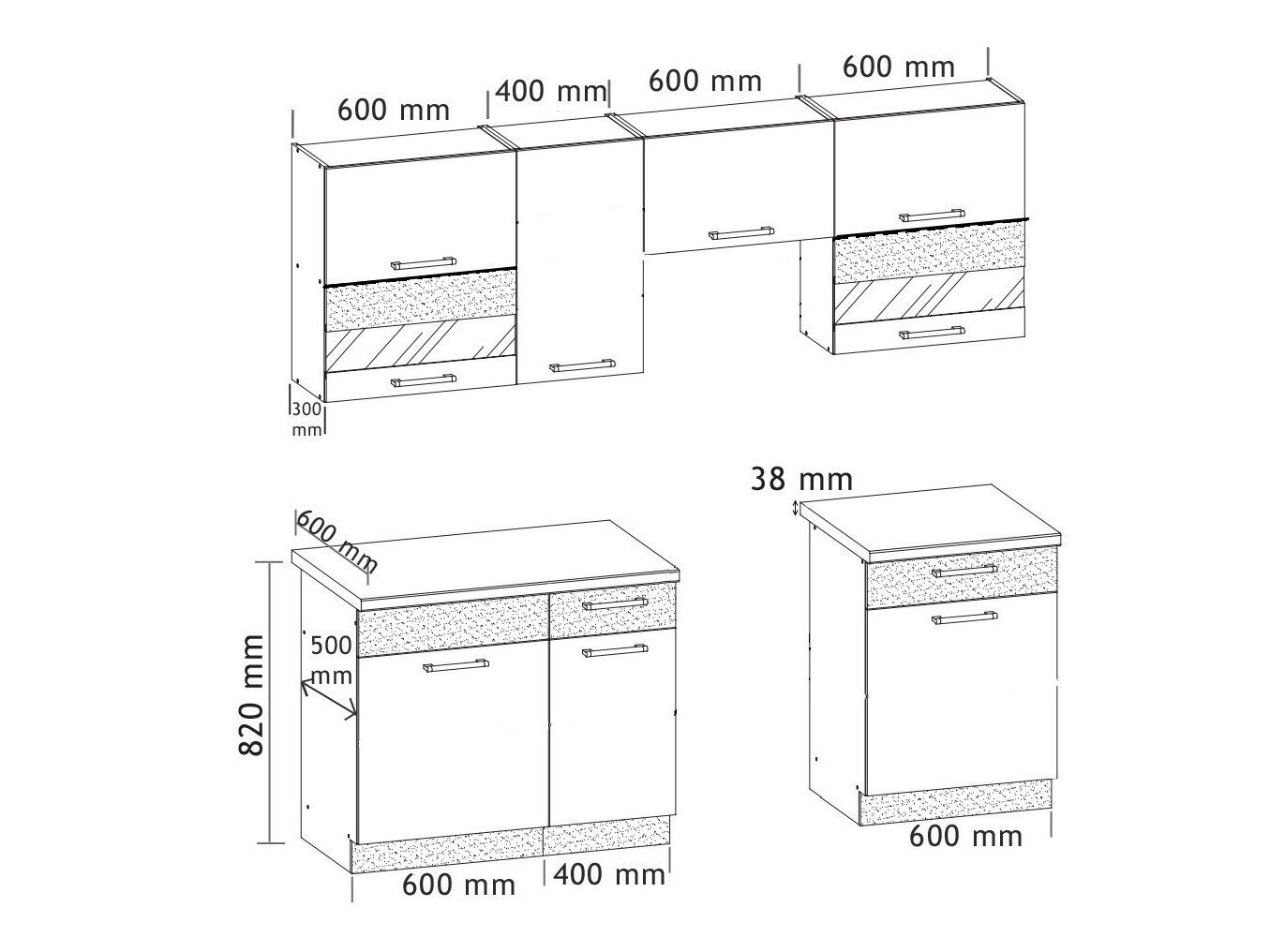Køkkensæt Mode Dark 126