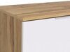Ladekast Tivetra 101 (Wotan eik + Glanzend wit)