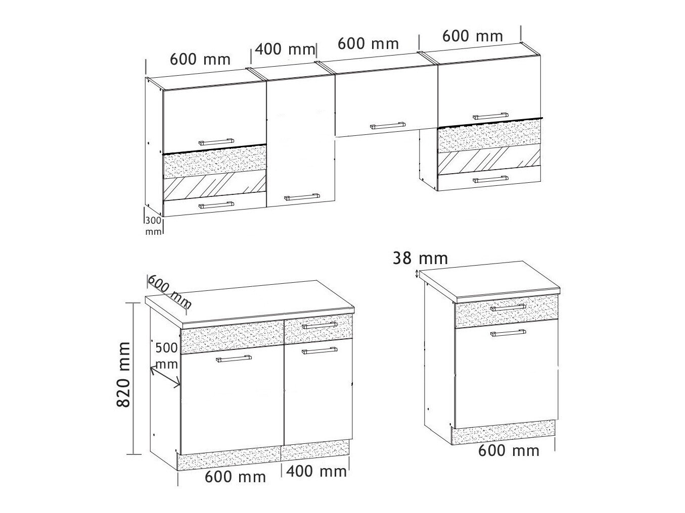 Køkkensæt Mode White 126