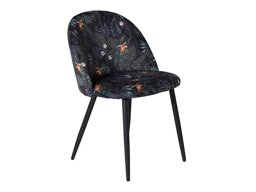 Stoel Dallas 153 (Bloemen patroon + Zwart)