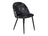 Stoel Dallas 153 (Bloemen patroon + Zwart)