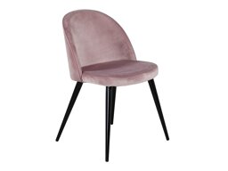 Stoel Dallas 153 (Stoffig roze + Zwart)