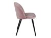 Stoel Dallas 153 (Stoffig roze + Zwart)