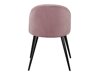 Stoel Dallas 153 (Stoffig roze + Zwart)