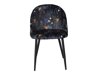Stoel Dallas 153 (Bloemen patroon + Zwart)