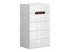 Cómoda Serveso 103 (Blanco + Blanco brillante)