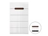 Cómoda Serveso 103 (Blanco + Blanco brillante)