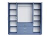 Garderobeskab Rosa I (Blå)