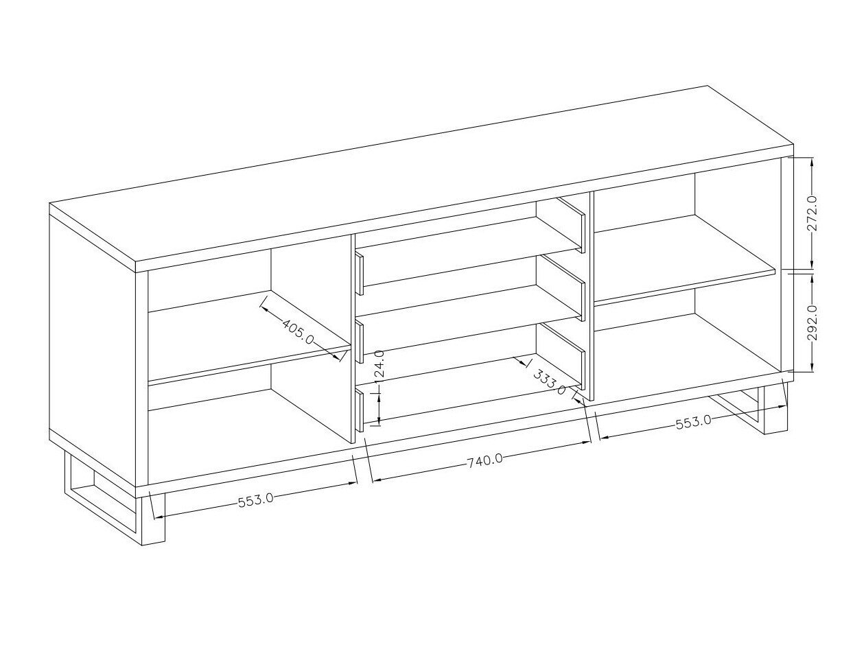 Kommode Avicavu 102 (Wotan eg + Sort)
