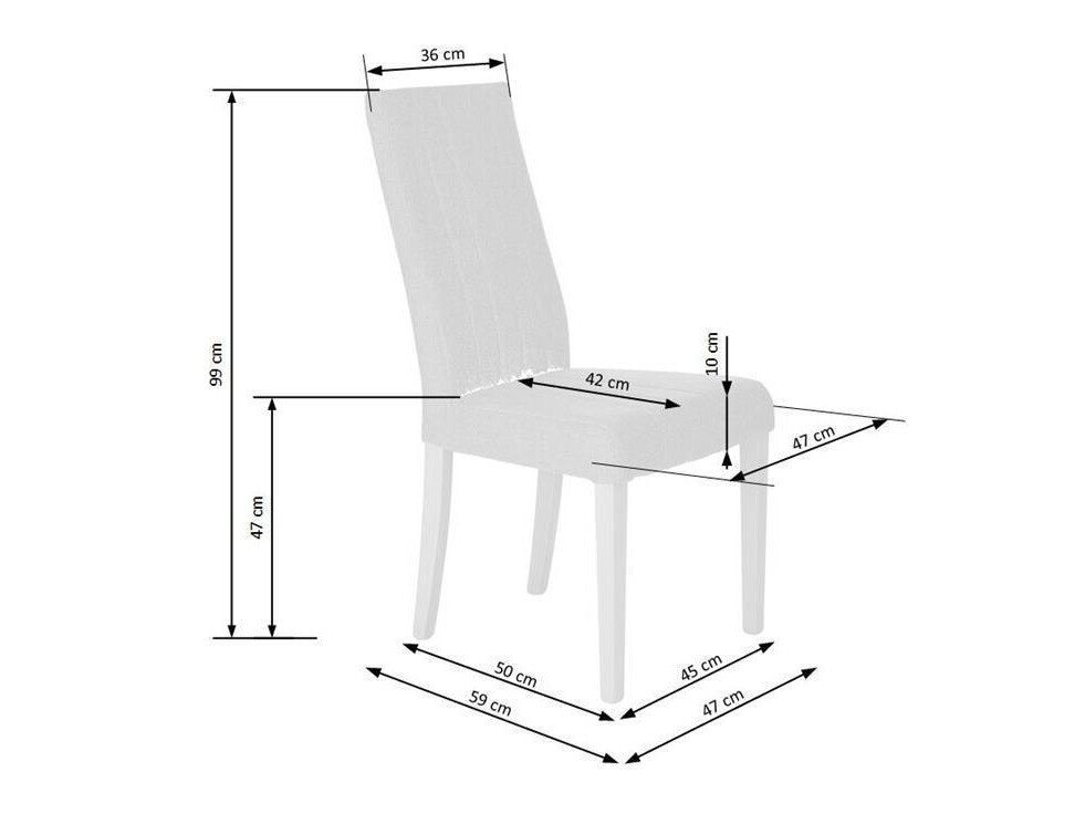 Chaise Houston 536 (Inari 23 + Sonoma chêne)