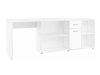 Hjørneskrivebord Gilroy 113 (Hvid + Glansfuld hvid)