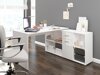 Hoekbureau Gilroy 113 (Wit + Glanzend wit)