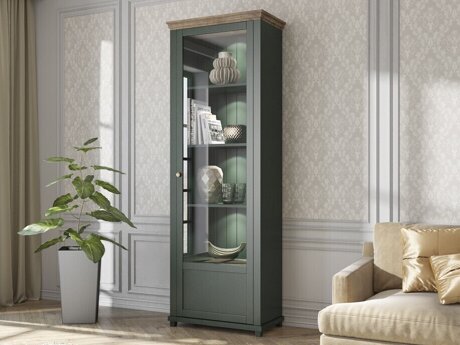 Reol Tolnue 101 (Mørkegrøn + Lefkas eg)