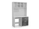 Bureau Campus (Wit + Glanzend wit + Grijs met glans)