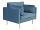 Fauteuil Dallas 100 (Blauw + Bruin)