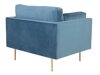 Fauteuil Dallas 100 (Blauw + Bruin)